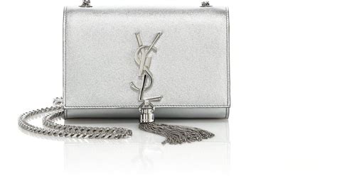 ysl clutch metallic silver|ysl evening clutch.